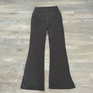 Green Halara flare pants size Small